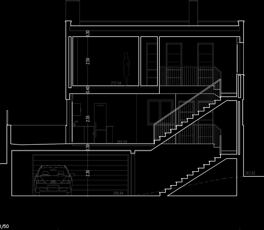 Blueprint of a house
